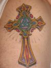 celtic cross on arm